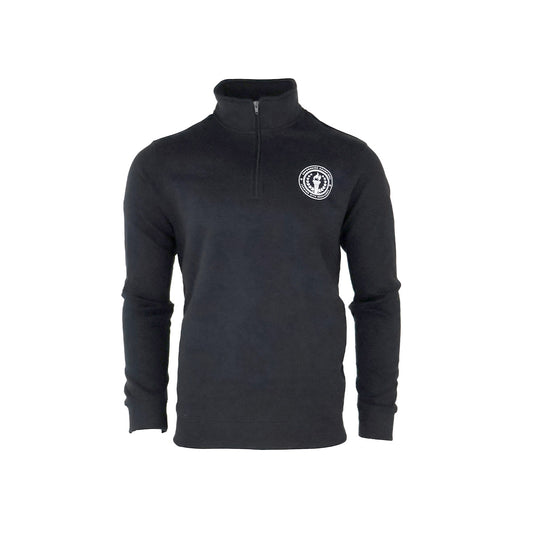 Black Unisex Quarter-Zip Sweatshirt