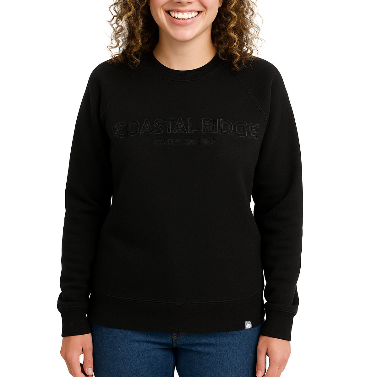 Raglan Crewneck Sweatshirt - Black