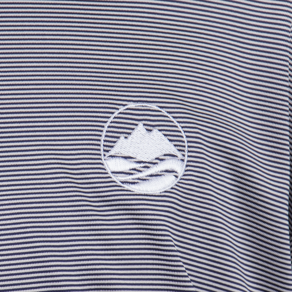 Callaway Fine Line Stripe Polo - Peacoat/White