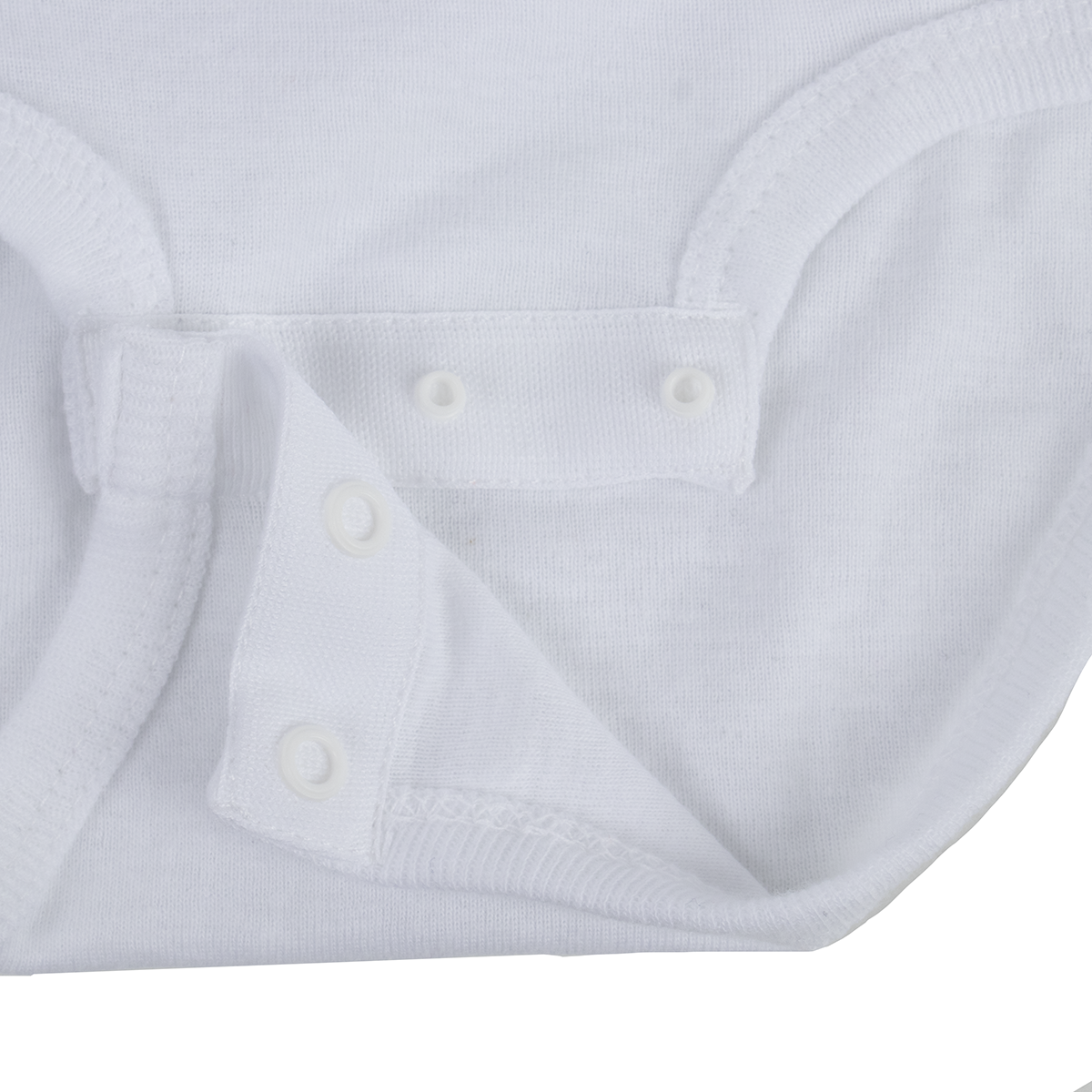 Infant Baby Rib Bodysuit - White