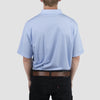 Peter Milar Stripe Performance Polo - Cottage Blue