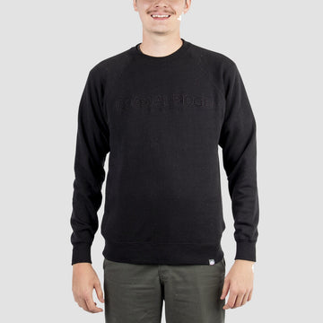 Raglan Crewneck Sweatshirt - Black
