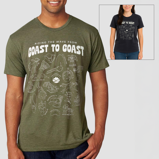 Ride the Wave from Coast to Coast T-Shirt