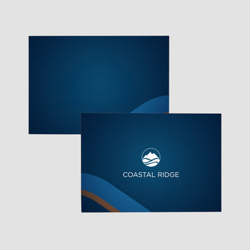 CR-194 | Bundle of 10 Thank You Cards with Envelopes – Blue