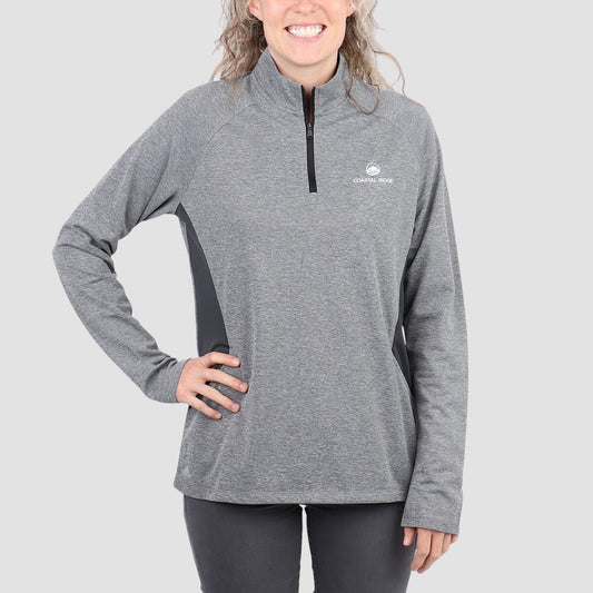 Adidas Lightweight 1/4 Zip - Black Heather/Carbon