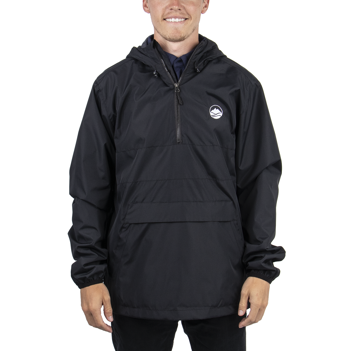 Zipped Pocket Anorak - Black