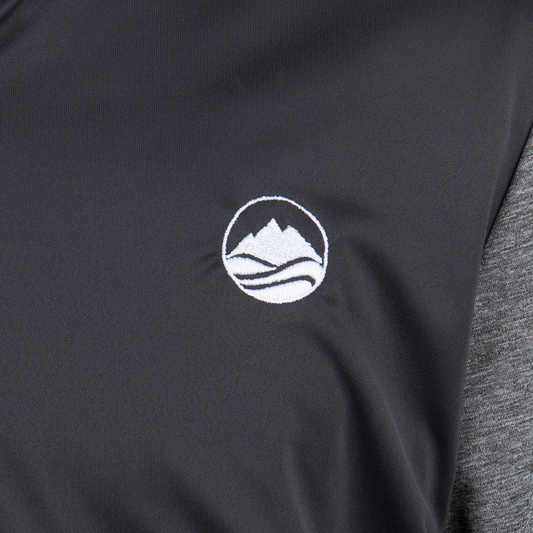 Adidas Lightweight 1/4 Zip - Black Heather/Carbon