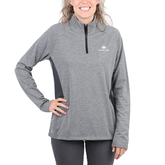 Adidas Lightweight 1/4 Zip - Black Heather/Carbon