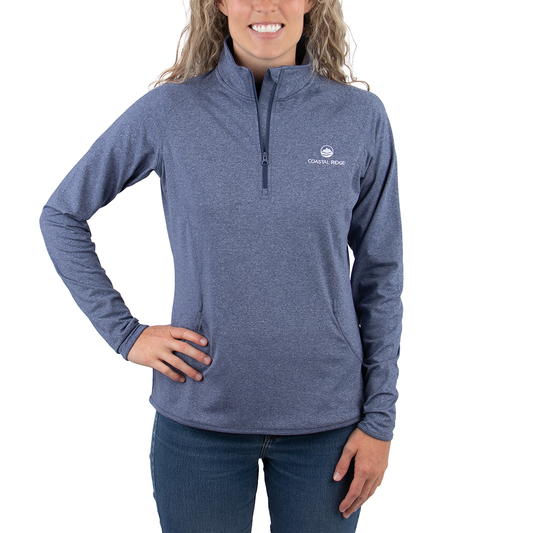 Sport-Tek Stretch 1/2 Zip - Navy Heather