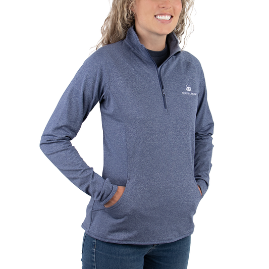 Sport-Tek Stretch 1/2 Zip - Navy Heather