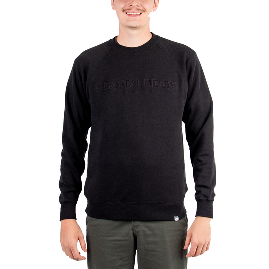 Raglan Crewneck Sweatshirt - Black