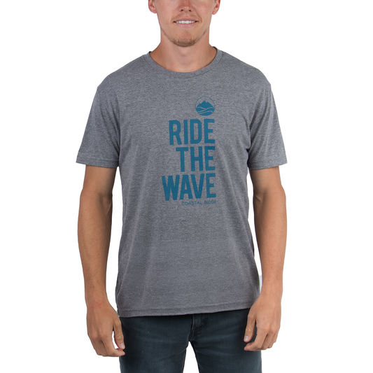 Ride The Wave Short Sleeve Tee - Heather Grey