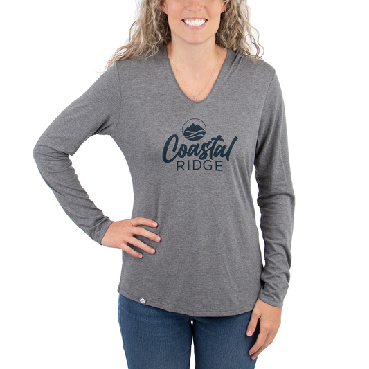 Long Sleeve Hooded Tee - Grey